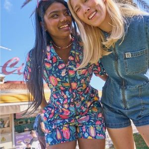 Lucy & Yak Riley Short Sleeve Jumpsuit - Aya Mobaydeen Limited Edition Print